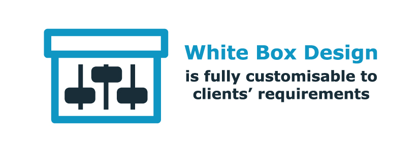 White Box Design Infographic element